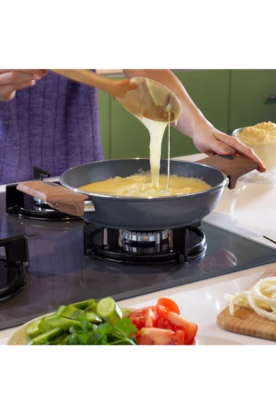 SCHAFER Fiesta Seramik Sahan 22 Cm-1 Parça-Siyah - 2