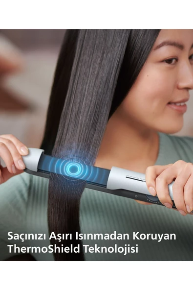 PHİLİPS Saç Düzleştirici Bhs520/00,Bukle Özelliği,Argan Yağı Katkılı,İyonik Bakım,Kılıf Hediyeli - 7
