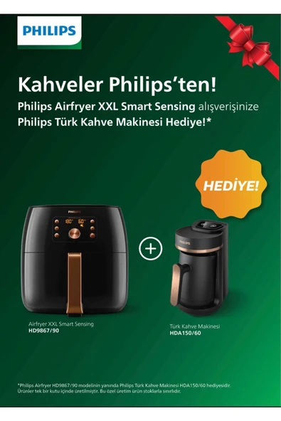 PHİLİPS Hd9867/90 Airfryer + Hda150/60 Türk Kahve Makinesi