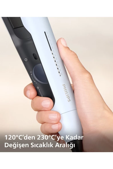 PHİLİPS Saç Düzleştirici Bhs520/00,Bukle Özelliği,Argan Yağı Katkılı,İyonik Bakım,Kılıf Hediyeli - 2