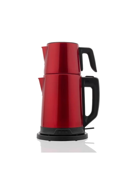SCHAFER Teelike Elektrikli Çay Makinesi-Kırmızı - 2