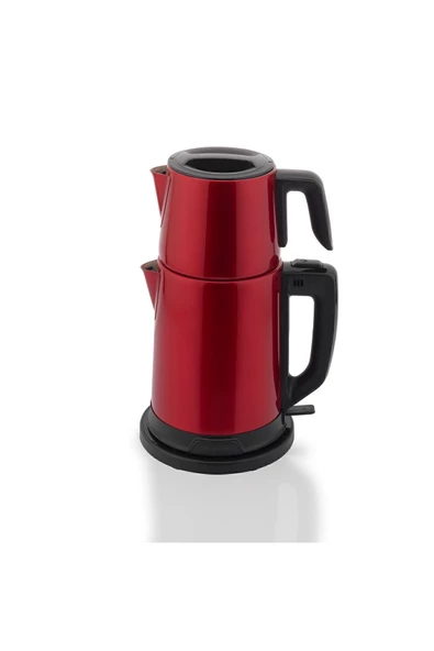 SCHAFER Teelike Elektrikli Çay Makinesi-Kırmızı - 3