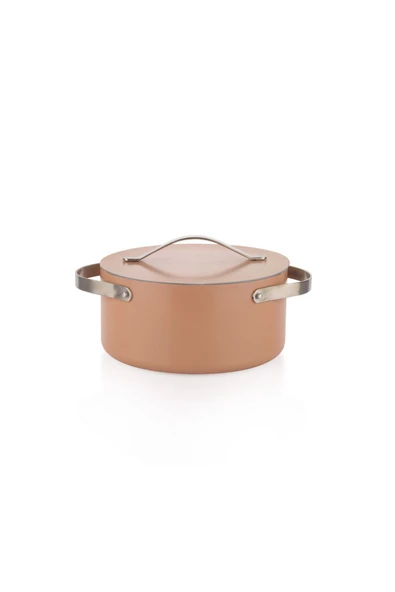 SCHAFER 7 Parça Seramik Tencere Seti-Rosegold - 6