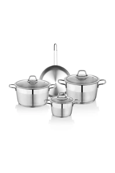 SCHAFER Vals 7 Parça Çelik Tencere Seti Inox - 2
