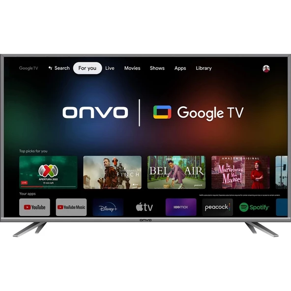 Onvo 65OV9000U 4K Ultra HD 65" 165 Ekran Uydu Alıcılı Google Smart LED TV