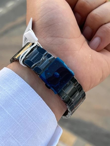 Ferro Çelik Kordon İç Fonksiyonlar Aktif Takvimli 30 Mt Su Geçirmez Erkek Kol Saat EFM11171-R - Resim 6