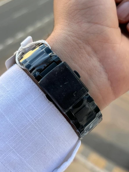 Ferro Çelik Kordon Takvimli Kadran 30 Mt Suya Dayanıklı Erkek Kol Saat EFM11930-R - 6