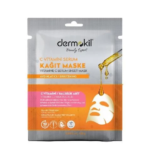 Dermokil Kağıt Maske C Vitamini Serum Aydınlatıcı 23 Gr