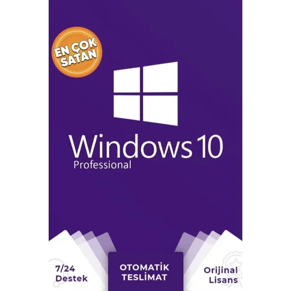 Microsoft Windows 10 Pro Orjinal Lisans Anahtarı