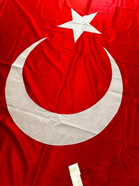 200x300 Cm Raşel Kumaş Türk Bayrağı 1. Kalite Kumaş Dikim - Resim 2