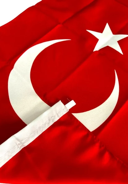 200x300 Cm Alpaka Kumaş Türk Bayrağı 1. Kalite Kumaş Dikim - Resim 2