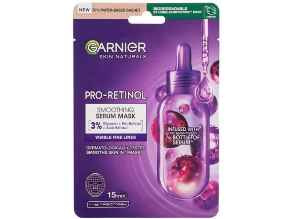 Garnıer Pro-Retınol Serum Maske