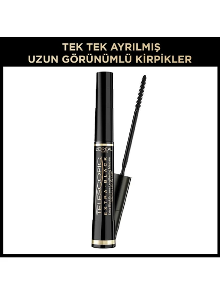 L'Oreal Paris Telescopic Carbon Black Maskara - Siyah