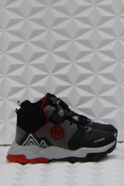 M.P 242 3139 Siyah Kırmızı Rahat Orijinal Ürün Erkek Çocuk Bot - Resim 2