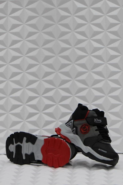 M.P 242 3139 Siyah Kırmızı Rahat Orijinal Ürün Erkek Çocuk Bot - Resim 5