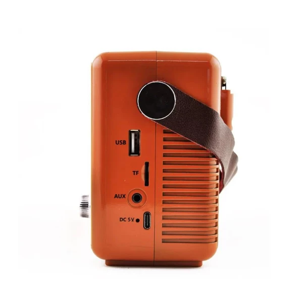 Vintage taşınabilir gerçek ahşap eskitme görünümlü nostajik radyo   Sw/Am/Fm radyo Retro - 4