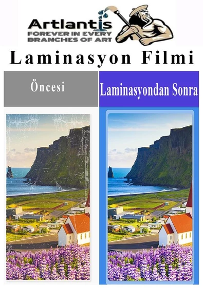 Laminasyon Filmi Parlak A4 50 li 1 Paket 125 Mikron Laminasyon Kaplama Pvc Kaplama Poşeti 50 Adet - 3