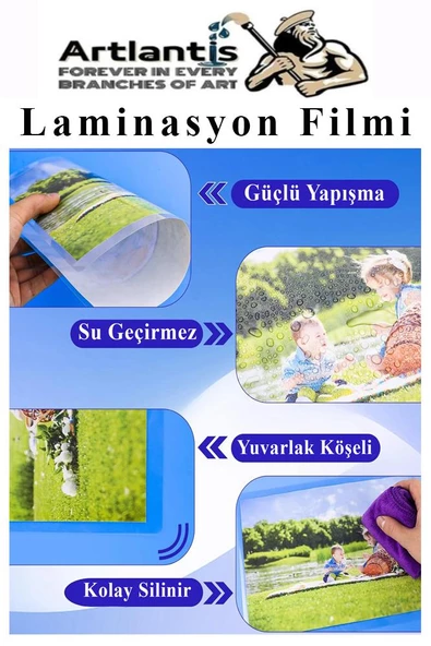Laminasyon Filmi Parlak A4 50 li 1 Paket 125 Mikron Laminasyon Kaplama Pvc Kaplama Poşeti 50 Adet - 4