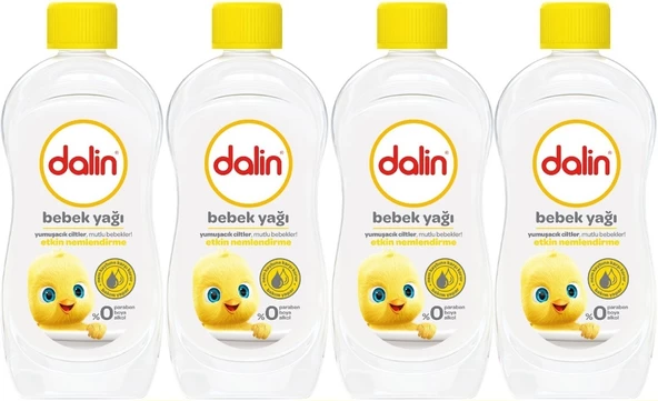 Dalin Bebek Yağı 300ML Klasik Etkin Nemlendirici (4 Lü Set)