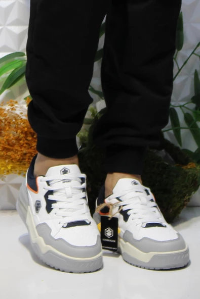 Lumberjack Murrıel Beyaz Lacivert Rahat Orijinal Ürün Sneaker Erkek Ayakkabı - Resim 2