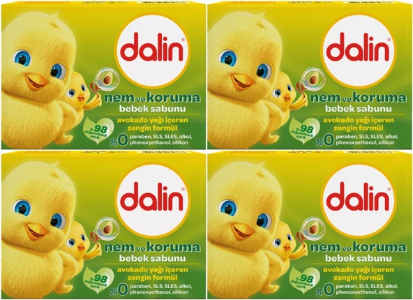 Dalin Bebek Sabunu 100GR Avakadolu (4 Lü Set)