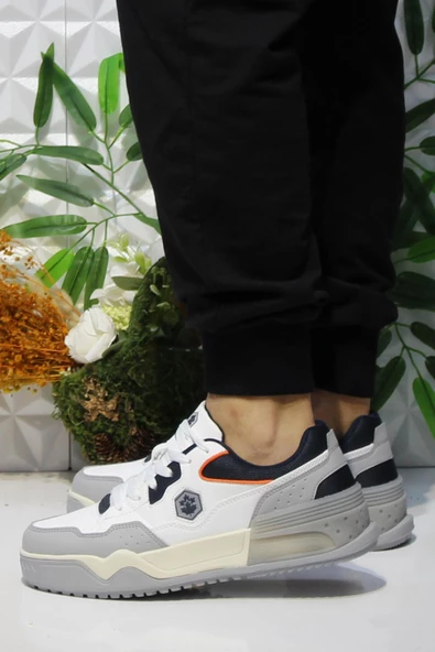 Lumberjack Murrıel Beyaz Lacivert Rahat Orijinal Ürün Sneaker Erkek Ayakkabı - Resim 3