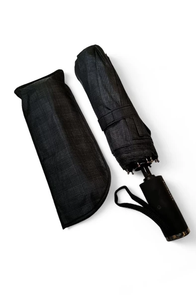 10 Telli Rainwalker Şemsiye 30 Cm Boy 100 Cm Çap Siyah Renk Full Otomatik - 8