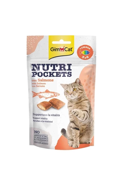 Nutripockets Somonlu Ve Omega 3&6 Kedi Ödülü 60 gr