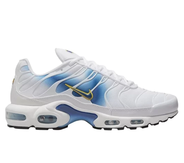 Nike Air Max Plus Spray Paint Swoosh White Blue