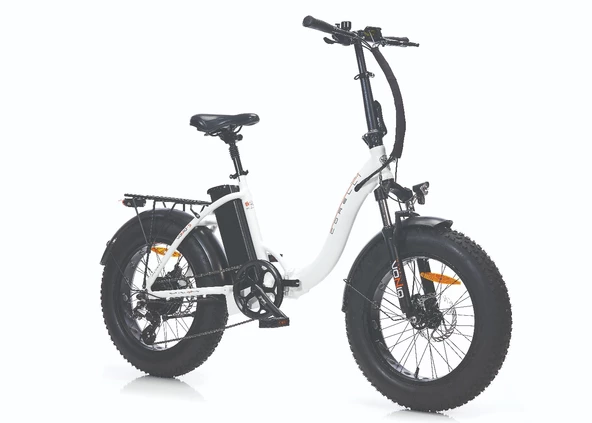 CORELLİ VONIQ RIM 20 JANT ELEKTRİKLİ BİSİKLET KATLANIR FAT Bike Beyaz