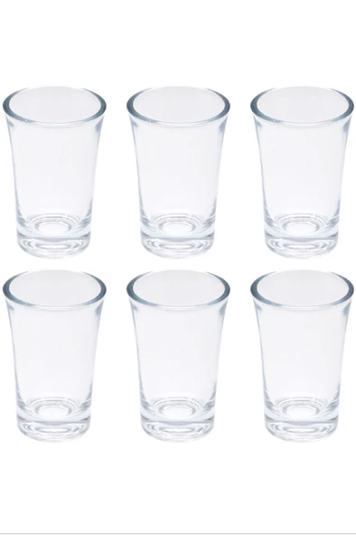 Kahve Yanı 6'lı Su Bardağı Tosca Shot Royaleks-TG-2022 - 2
