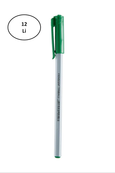 Pensan Trıball Tükenmez Kalem Yeşil 12.Li 1 mm