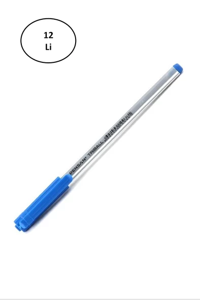 Pensan Triball Tükenmez Kalem 1 Mm Mavi 12'li - 2