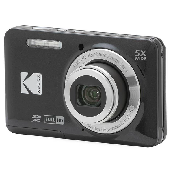 Kodak Friendly Zoom FZ55/5x Yakınlaştırma Dijital Fotoğraf Makinesi-Siyah - 2