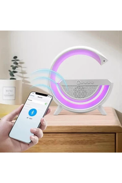 AbaTech G HOPARLÖR KABLOSUZ ŞARJLI SPEAKER GECE LAMBASI LED G HOPARLÖR - 4