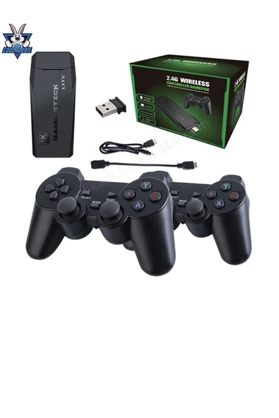 HAKTAN 2.4g kablosuz çift kol Retro 4k Game stick 3500 oyun atari - 2