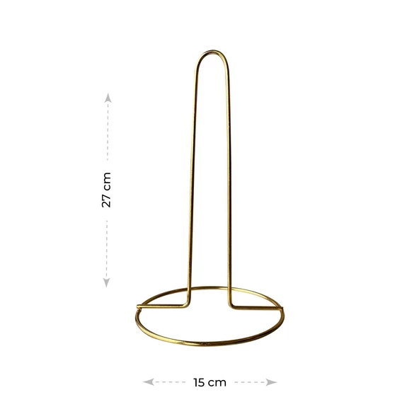 Dekoratif Metal Gold Kağıt Havluluk Peçetelik Tezgah Üstü Kağıt Havluluk Gold Renk - 3