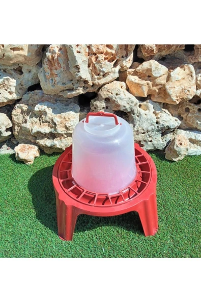 Ayaklı Suluk 6 Lt 1 Adet Civciv Suluğu Kuş Suluğu Kanatlı Hayvan Suluğu Keklik Bıldırcın Tavuk - 2