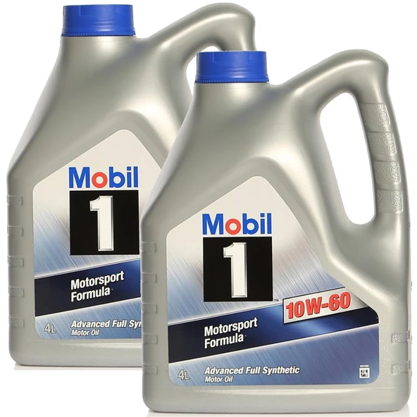 Mobil 1 Motosport Formula 10W-60 Tam Sentetik Motor Yağı 2 x 4 Litre ürün görseli