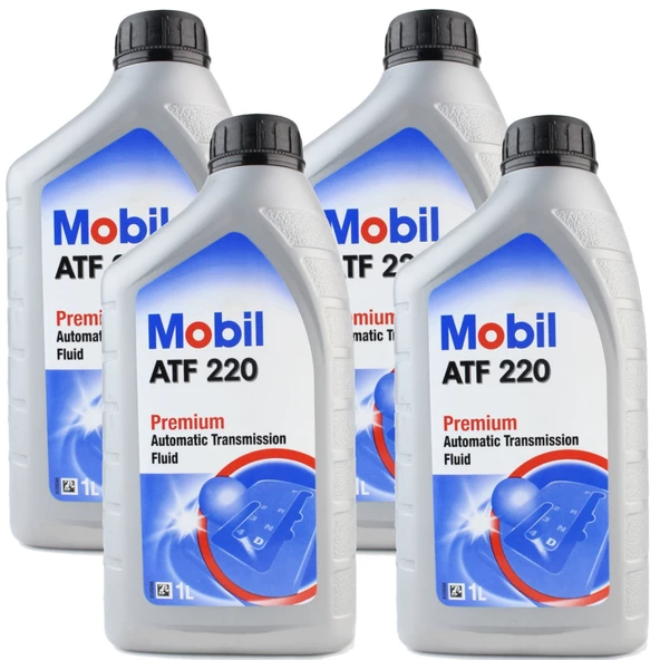 Mobil Atf 220 Kırmızı Şanzıman ve Direksiyon Yağı 4 x 1 Litre