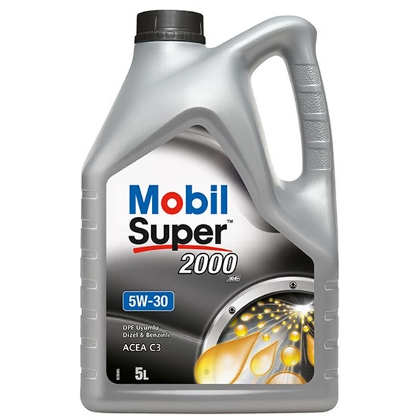 Mobil Super 2000 XE ACEA C3 5W-30 DPF Motor Yağı 4 x 5 Litre - 2