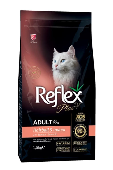 Plus Somonlu Tüy Sağlığı Için Yetişkin Kedi Maması 1,5 Kg