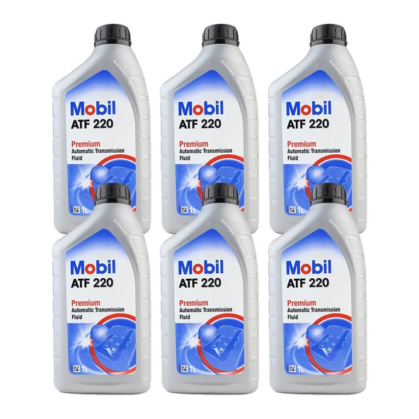 Mobil Atf 220 Kırmızı Şanzıman ve Direksiyon Yağı 6 x 1 Litre