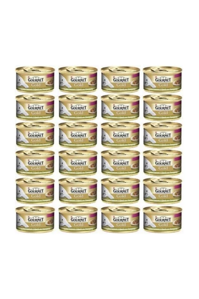 Gourmet Gold Çifte Lezzet Ciğerli ve Tavşanlı 24x85 gr Kedi Konserve