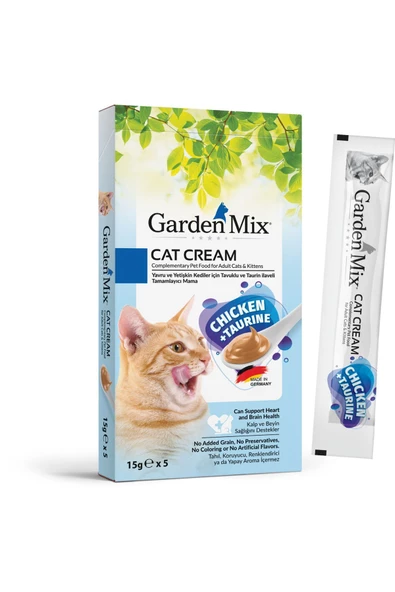 Garden Mix Kedi Kreması Tavuk Taurin 15grx5 Ad