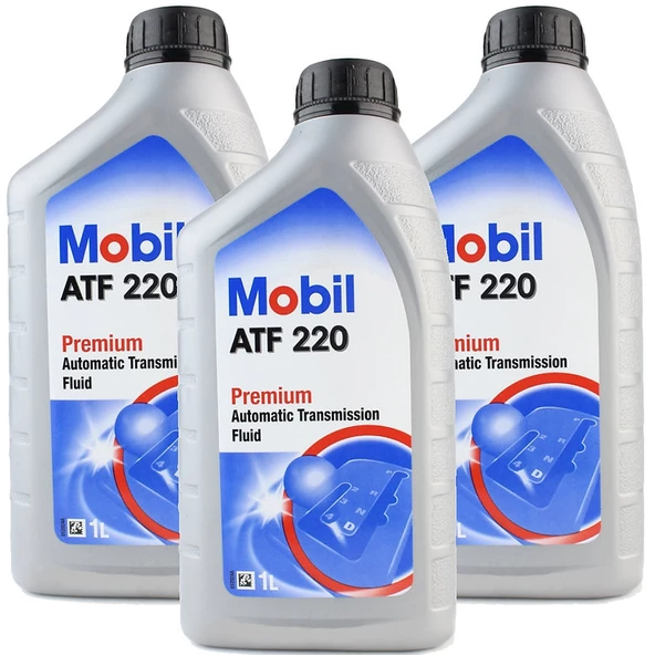 Mobil Atf 220 Kırmızı Şanzıman ve Direksiyon Yağı 3 x 1 Litre