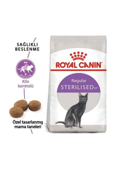 Sterilised 37 Kısırlaştırılmış Yetişkin Kedi Maması 15 Kg