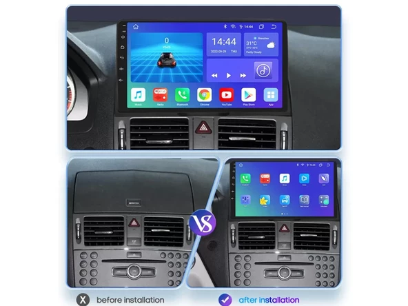 Mercedes C Serisi W204 Android Multimedya Sistemi (2007-2013) 2 GB RAM 32 GB Hafıza 4 Çekirdek Cadence - 11