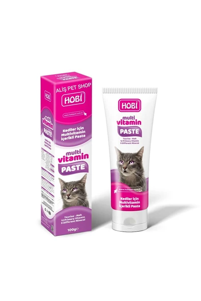 Hobi Multivitamin Paste Kediler İçin Multivitamin İçerikli Pasta 100gr