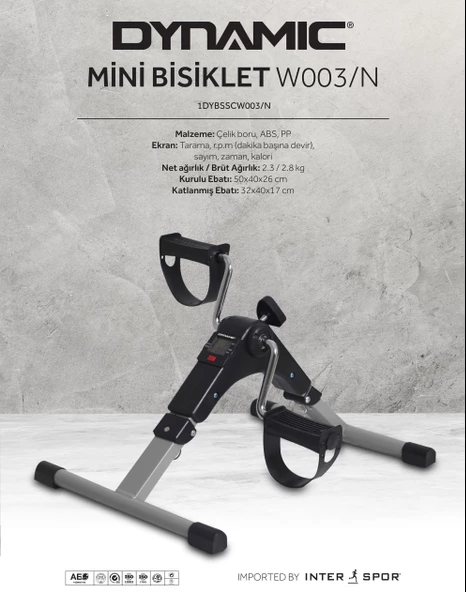 Dynamic  Portatif  Mini  Bike Kondisyon Bisiklet - 6